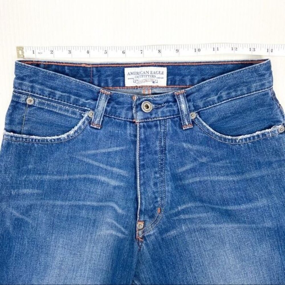 American Eagle Bootcut Button Fly Jeans Mens 26x28 - image 5